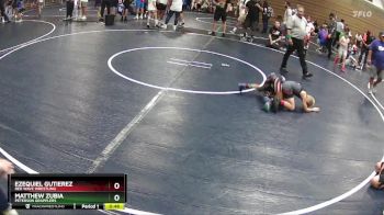 63 lbs Cons. Round 3 - Ezequiel Gutierez, Red Wave Wrestling vs Matthew Zubia, Peterson Grapplers