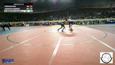 140 lbs Consi Of 8 #1 - Sterling King, Bixby vs JaMarcus Siemens, Prodigy Elite Wrestling