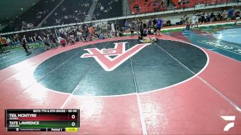 80-90 lbs 2nd Place Match - Teil McIntyre, Alaska vs Tate Lawrence, Oregon