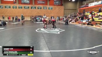 184 lbs Quarterfinal - Danny Cox, Palomar vs Juan Magallon, College Of The Redwoods