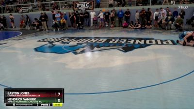 106 lbs Cons. Semi - Easton Jones, Chugach Eagles Wrestling Club vs Hendrick VanKirk, Juneau Youth Wrestling Club Inc.