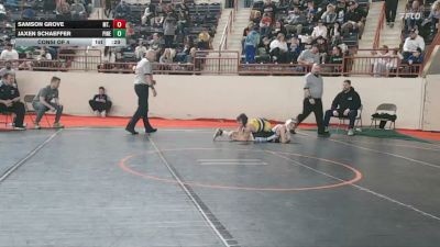 115_B lbs Consi Of 4 - Samson Grove, Mt. Lebanon vs Jaxen Schaeffer, Pine Grove