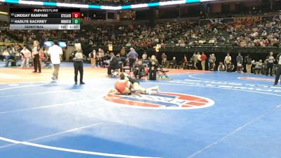 120 Class 1 lbs Semifinal - Hadlye Sackrey, Brookfield vs Lindsay Rampani, St. Clair