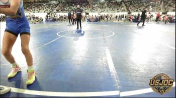 73 lbs Consi Of 8 #1 - Aspyn Marple, Tuttle Wrestling vs Layla Kellogg, Shawnee Takedown Club