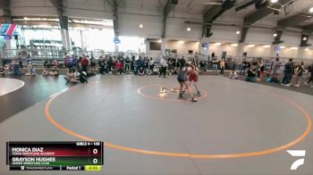 145 lbs 3rd Place Match - Grayson Hughes, Amped Wrestling Club vs Monica Diaz, Texas Wrestling Academy
