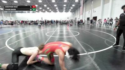 138 lbs Consi Of 16 #1 - Jonathan Diaz, FL vs Chase Davis, OH