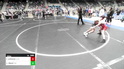 80 lbs Consi Of 4 - Tyrion Williams, Claremore Wrestling Club vs Liam Ward, Terminator Wrestling Academy