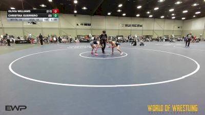 115 lbs Semifinal - Olivia Williams, Best Trained 7-12 TX vs Christina Guerrero, Aztec Lady Warriors