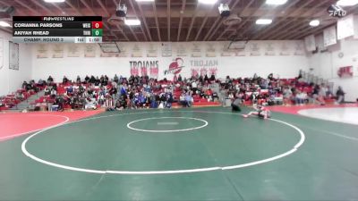 110 lbs Champ. Round 3 - Akiyah Rhead, Thunder Ridge vs Corianna Parsons, Weiser