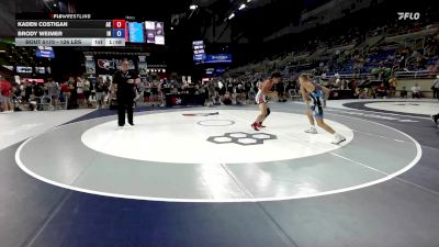126 lbs Cons. Sub-rd Of 32 - Kaden Costigan, AK vs Brody Weimer, IN