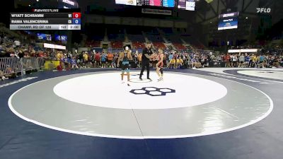 100 lbs Champ. Rd Of 128 - Wyatt Schramm, WI vs Rama Valencerina, CA