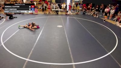 120 lbs Cons. Round 2 - Kendall Clayton, SD vs Katy Simpson, WI