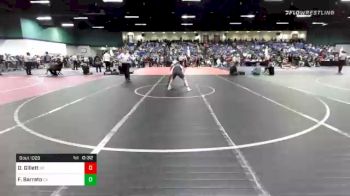 126 lbs Consolation - Dj Gillett, OR vs Fernando Barreto, CA