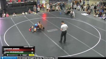 106 lbs Champ. Round 1 - Dashawn Jenkins, CO vs Aidan Gruenenfelder, WI