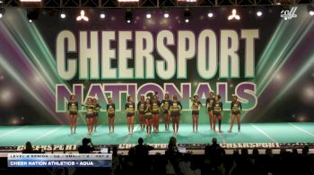 Cheer Nation Athletics - Aqua [2026 L4 Senior - D2 - Small - A Day 2] 2026 CHEERSPORT National All Star Cheerleading Championship
