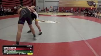 157 lbs Semifinal - Cory Scanlan, North Iowa Area Community College vs Braiden Beane, Graceland University