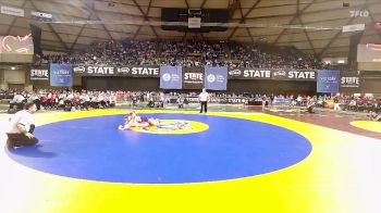 Girls 1B/2B/1A 110 1st Place Match - Sophia Garza, Royal (Girls) vs Olivia Myers, Goldendale (Girls)