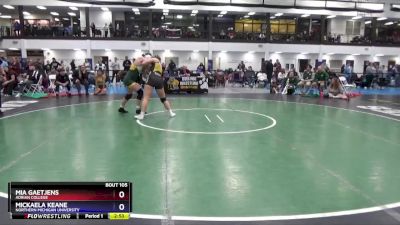 180 lbs Cons. Round 3 - Mickaela Keane, Northern Michigan University vs Mia Gaetjens, Adrian College