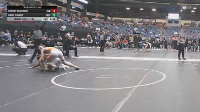 141 lbs Champ. Round 1 - Kike Yanez, Barton vs Rider Seguine, Cowley College
