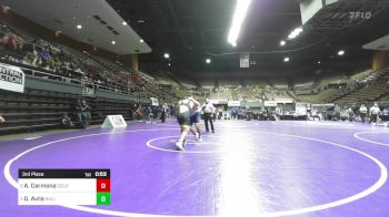 287 lbs 3rd Place - Alexander Carmona, Golden West vs Gary Avila, Bullard