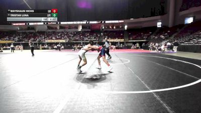 133 lbs Consi Of 16 #2 - Wayshaun Hicks, Liberty vs Tristan Luna, Life