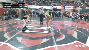 G - 110 lbs Cons. Round 3 - Sophia Catt, Billings Senior High School (Girls) vs Laityn Allen, Poplar (Girls)