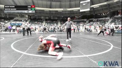 100 lbs Semifinal - Nash Ward, Kiefer Youth Wrestling Club vs Royce Baugh, Team Tulsa Wrestling Club