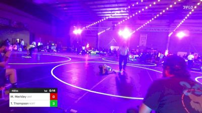 49 lbs 3rd Place - Morgan Merkley, Uintah Wrestling vs Tustyn Thompson, Northwest Vikings