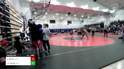 215 lbs Round Of 32 - John Deliso, Monsignor Farrell vs Kerolos Gorgy, Edward R. Murrow - PSAL