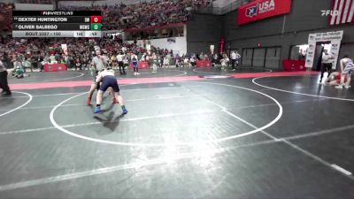 150 lbs Champ. Round 2 - Oliver Salbego, Monona Grove/McFarland Wrestling Club vs Dexter Huntington, Sparta Wrestling