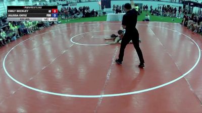 135 lbs Emily Beckley, Oklahoma vs Julissa Ortiz, Pennsylvania