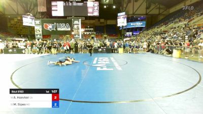 138 lbs Cons 8 #2 - Ames-Michael Hoevker, CA vs Miller Sipes, MO