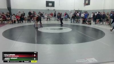 144 lbs Cons. Round 1 - Kyle Erwin, Center Hill High School vs Jared Wright, Cordova