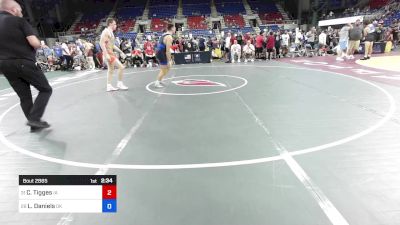 190 lbs Cons 32 #2 - Cain Tigges, IA vs Liam Daniels, OK