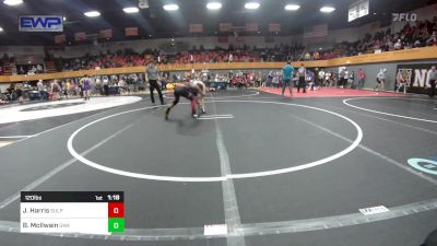 120 lbs Semifinal - Jacobi Harris, Sulphur Youth Wrestling Club vs Braxton McIlwain, Shelton Wrestling Academy