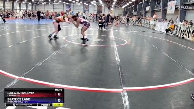 145 lbs Rd# 10- 12:45pm Saturday - Lailana Moultre, Cali Pink vs Beatrice Land, Maryland Gold