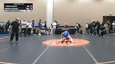 92 lbs Cons. Quarters - Aidan Anasto, Jersey74 vs Weston Cipriani, South Hills Wrestling Academy