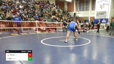 285 lbs Cons. Round 2 - James Perez, Aliso Niguel vs Julius Diaz, Brawley Union