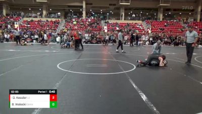 82-85 lbs Semifinal - Daxton Kessler, Lion Elite vs Boston Walecki, Great Bend Kids Wrestling