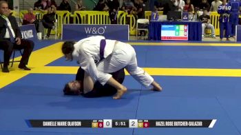 Hazel Rose Butcher-Salazar vs Danielle Marie Olafson 2025 World Jiu-Jitsu IBJJF Championship
