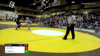 132 lbs Cons. Round 2 - NATE DATO, Cerritos vs EDuardo Tamayo, San Jacinto