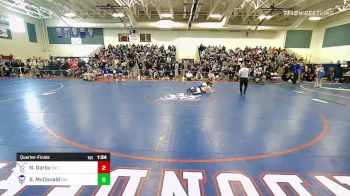 113 lbs Quarterfinal - Nick Darby, Exeter vs Brody McDonald, Salem