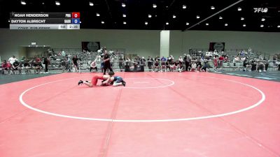 126 lbs Cons. Sub-semis - Noah Henderson, Primal Wrestling Academy vs Dayton Albrecht, Basement Brawlers