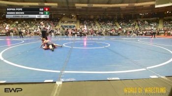 66 lbs Consi Of 8 #1 - Sophia Pope, Blackman Wrestling Club vs Winnie Brown, Team Tulsa Wrestling Club