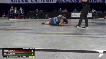 136 lbs 1st Place Match - Ana Luciano, King University vs Yele Aycock, North Central (IL)