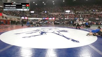 G - 140 lbs Quarterfinal - Ariana Banner, Simms (Girls) vs Faith Oakland, Great Falls / Msdb (Girls)