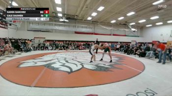 190 lbs Finals (8 Team) - Cale Dauwen, Pinedale vs Kaden Sanchez, Worland High School