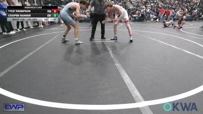 140 lbs Consolation - Tyce Thompson, Piedmont vs Cooper Hansen, Cowboy Wrestling Club