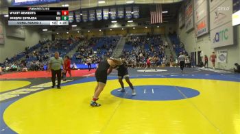 184 lbs Cons. Round 5 - Joseph Estrada, Menlo (Calif.) vs Wyatt Rewerts, Embry-Riddle (Ariz.)