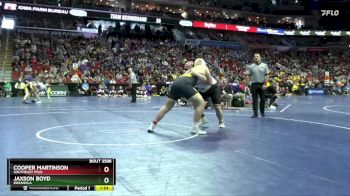 3A-285 lbs Cons. Semi - Jaxson Boyd, Indianola vs Cooper Martinson, Southeast Polk